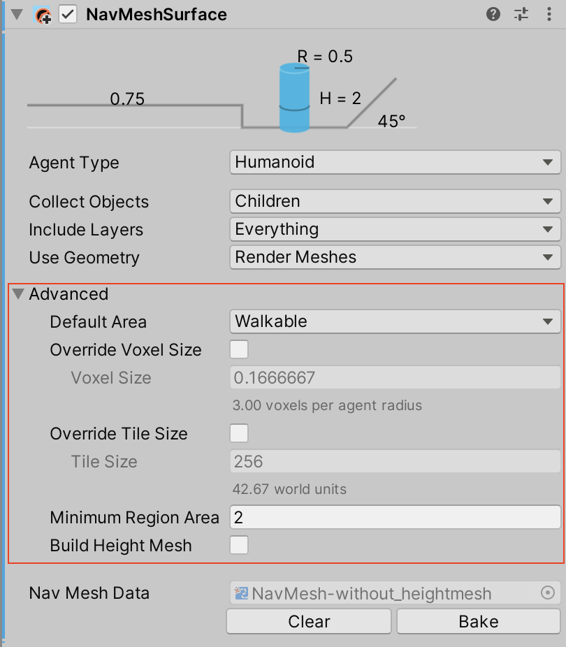 NavMeshSurface Advanced